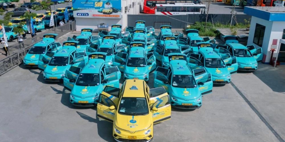 Én Vàng là hãng taxi  đối tác độc quyền của Xanh SM tại Hải Phòng 