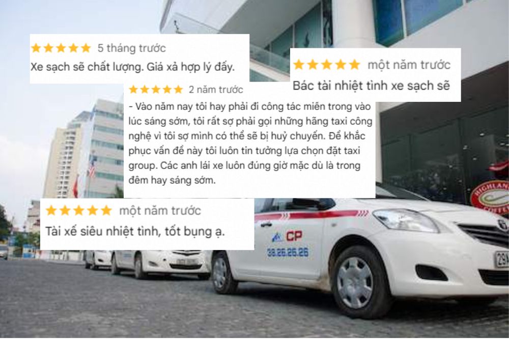 Taxi Group nhận nhiều phản hồi tích cực từ khách hàng (Ảnh: Sưu tầm Internet)