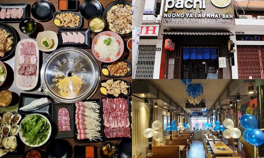 Pachi Pachi là nhà hàng buffet lẩu nướng mang phong cách Nhật Bản tại Sài Gòn