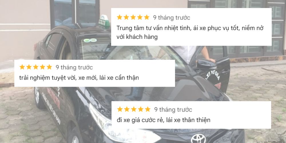 Đánh giá khách hàng về dịch vụ taxi Vũ Gia tại Hải Phòng 