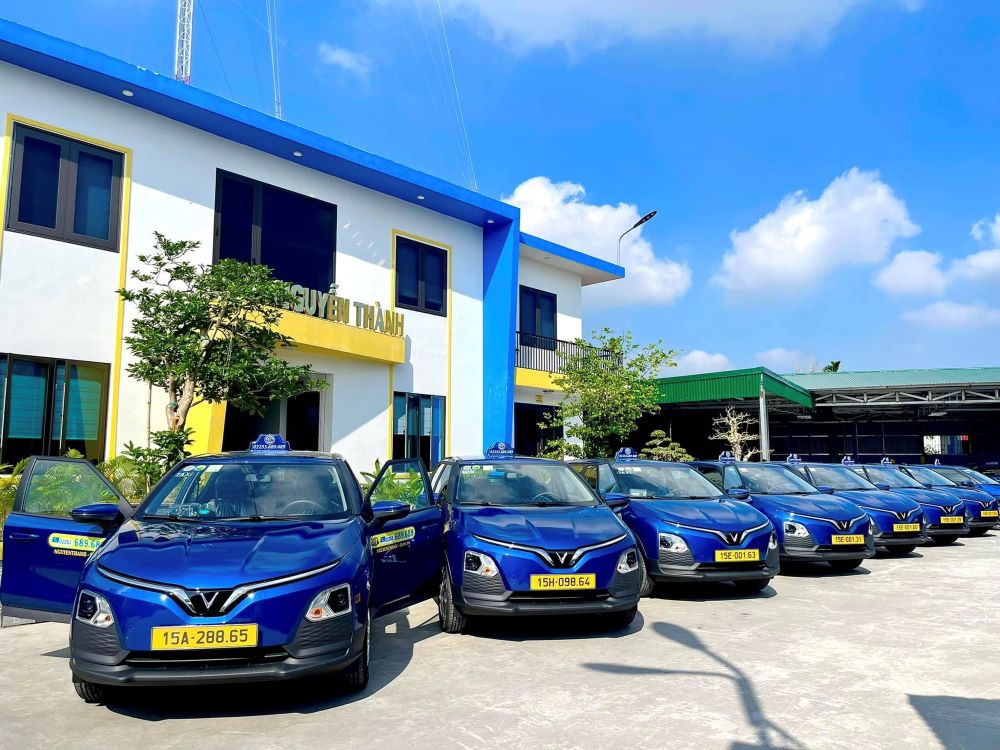 Taxi điện Nguyễn Thành góp phần mang đến những hành trình “xanh” (Ảnh: Fanpage Taxi Nguyễn Thành)