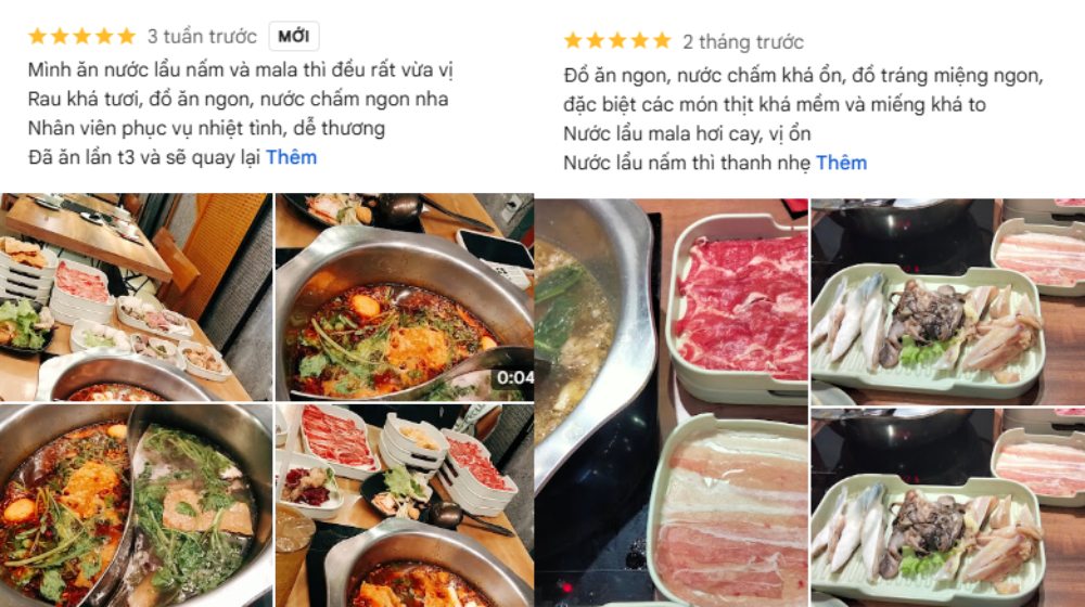 Khách đánh giá cao nước lẩu ngon, giá hợp lý, phục vụ tận tình (Ảnh: Google maps)