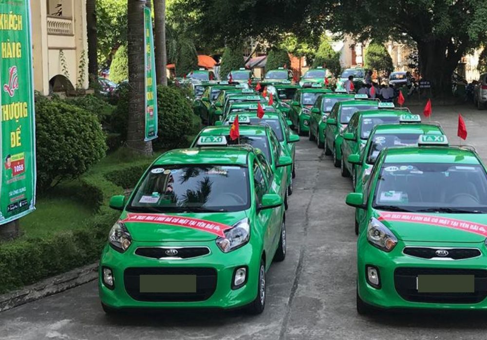 Đội xe Taxi Mai Linh tiện nghi, hiện đại, sẵn sàng phục vụ hành khách (Ảnh: Sưu tầm Internet)