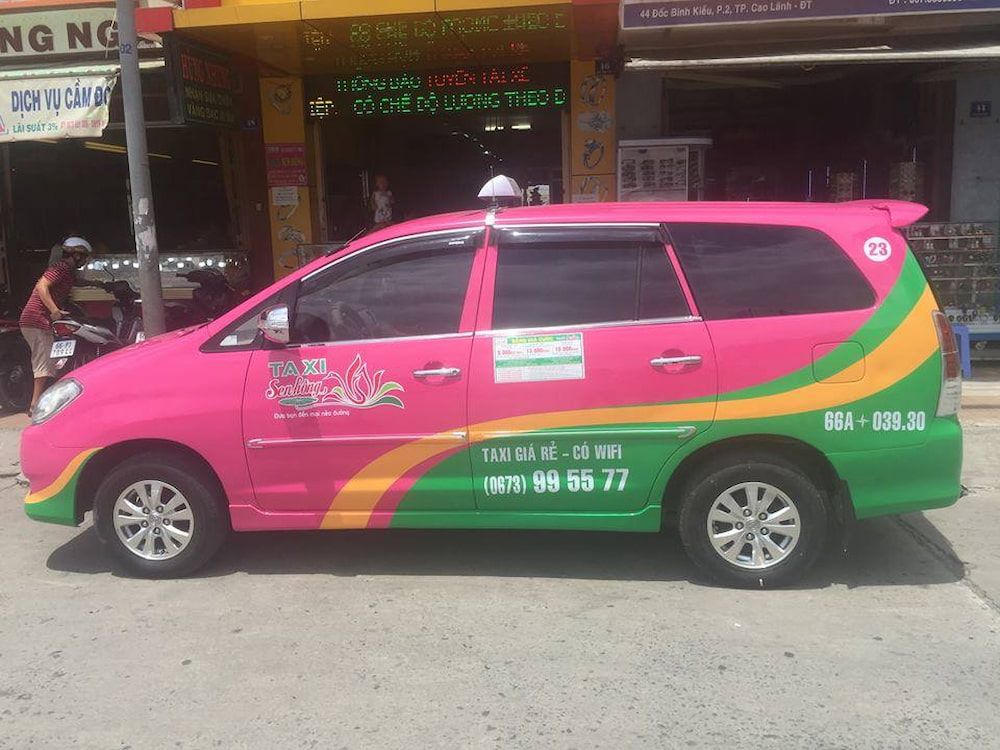 Taxi Sen Hồng Sa Đéc hoạt động chủ yếu tại Sa Đéc và các khu vực lân cận ở Đồng Tháp
