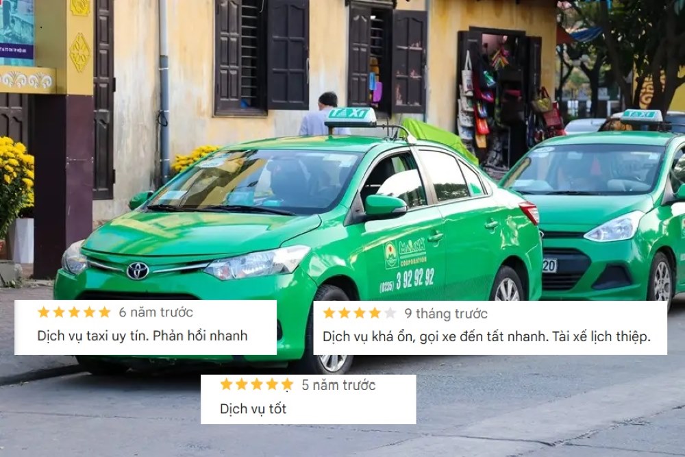 Dịch vụ của taxi Mai Linh Điện Biên được nhiều hành khách đánh giá tốt trên Google Maps (Ảnh: Google Maps)