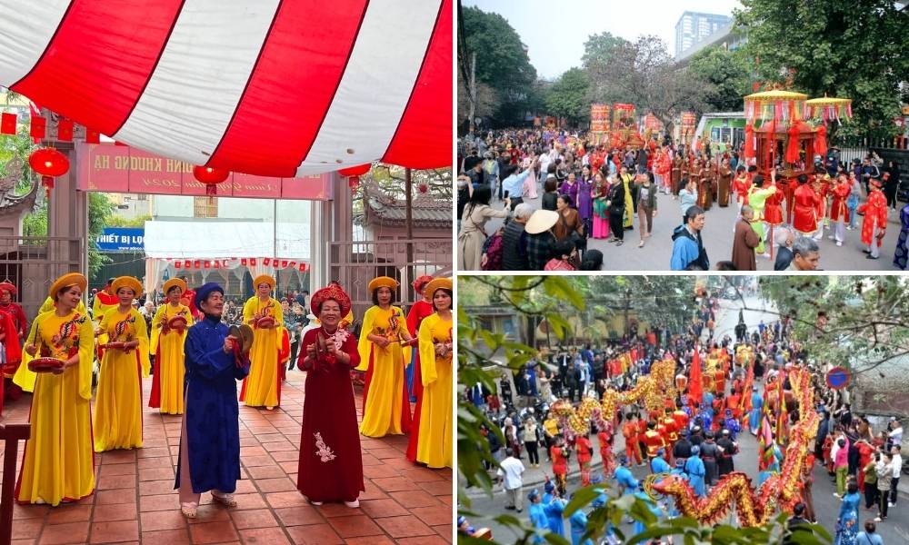 Lễ hội đình Khương Hạ là nét đẹp văn hóa thể hiện truyền thống uống nước nhớ nguồn