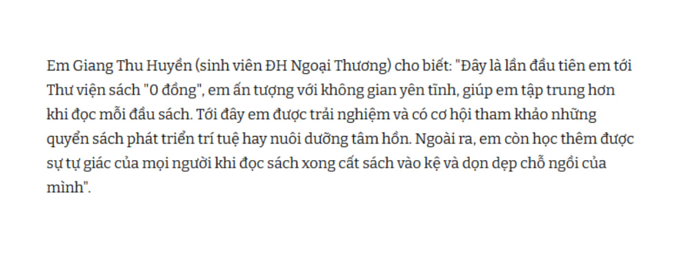 Đọc giả thư viện phần lớn là sinh viên ĐH Ngoại Thương, ĐH Luật (Ảnh: Sưu tầm Internet)