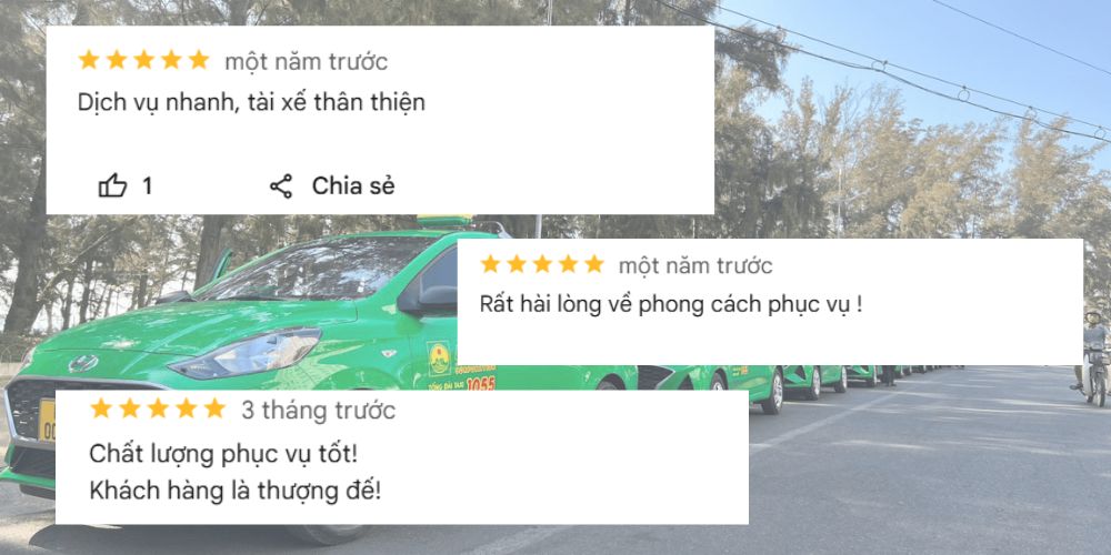 Dịch vụ taxi Mai Linh được nhận xét cao về thái độ phục vụ 