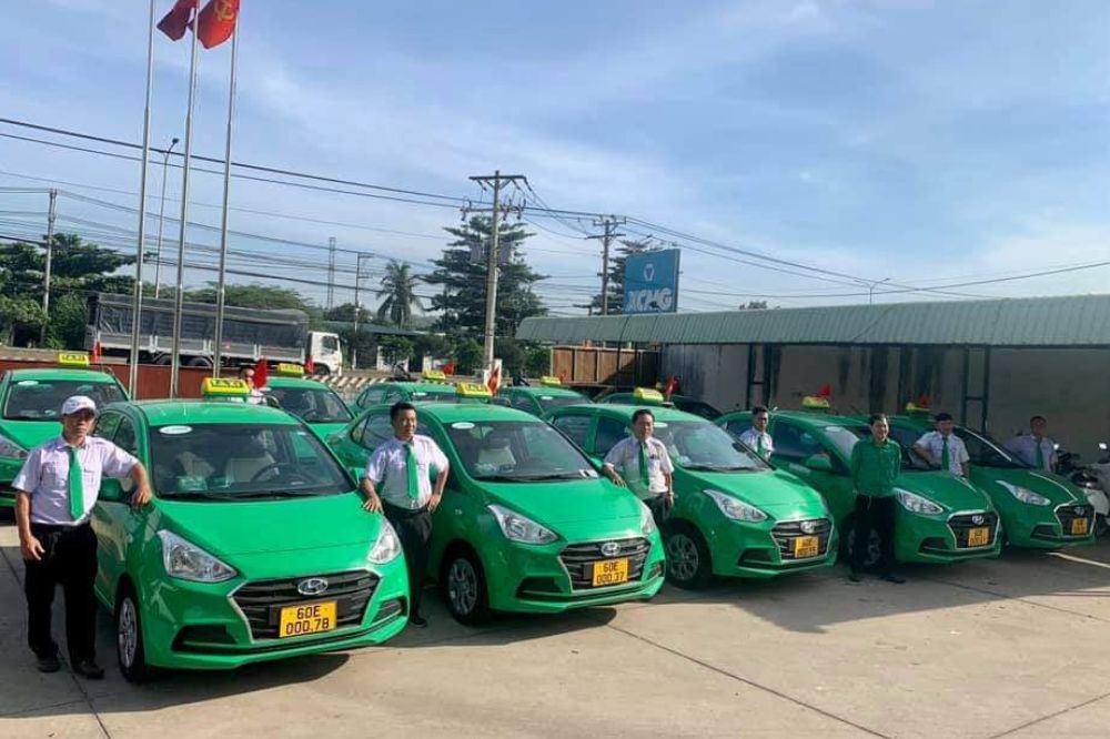 Đội xe taxi Mai Linh tại Đồng Nai (Ảnh: Sưu tầm Internet)