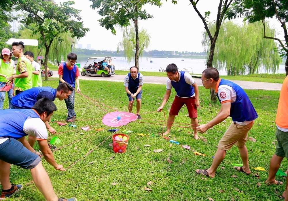 Công viên Yên Sở được nhiều công ty lựa chọn làm nơi tổ chức teambuilding