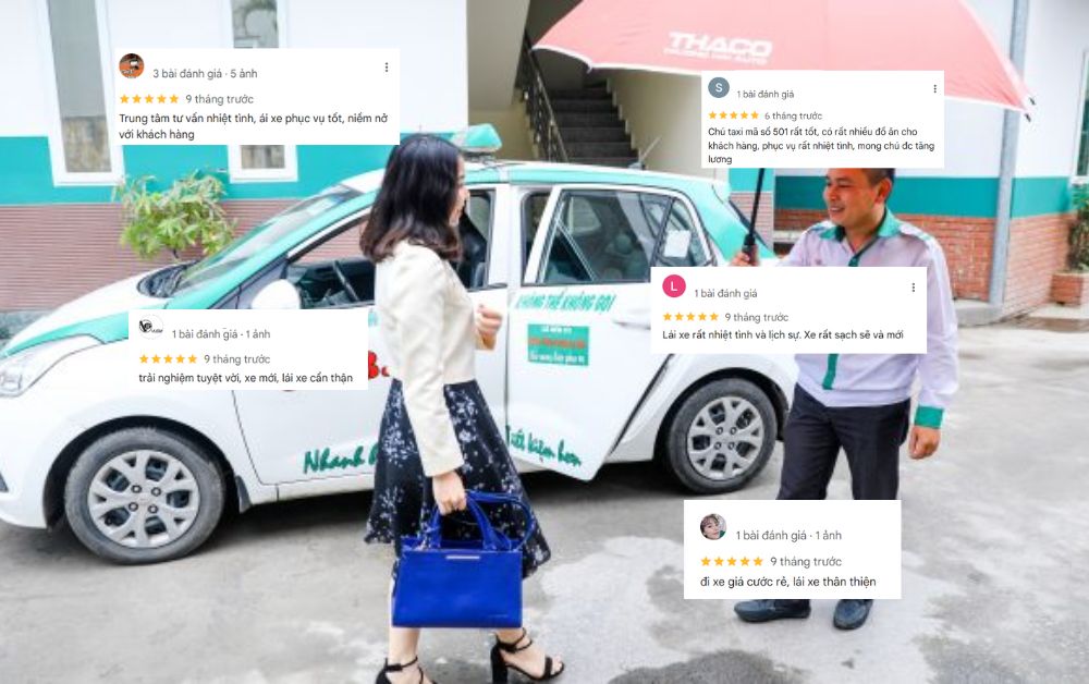 Taxi Vũ Gia được đánh giá rất cao về phong cách phục vụ tận tâm và mức giá rẻ (Ảnh: Google Maps)