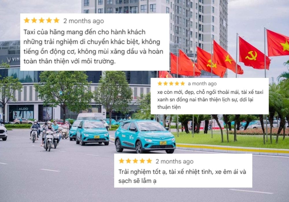 Chất lượng dịch của của Taxi Xanh SM luôn nhận được đánh giá tích cực của khách hàng (Ảnh:Google Maps)