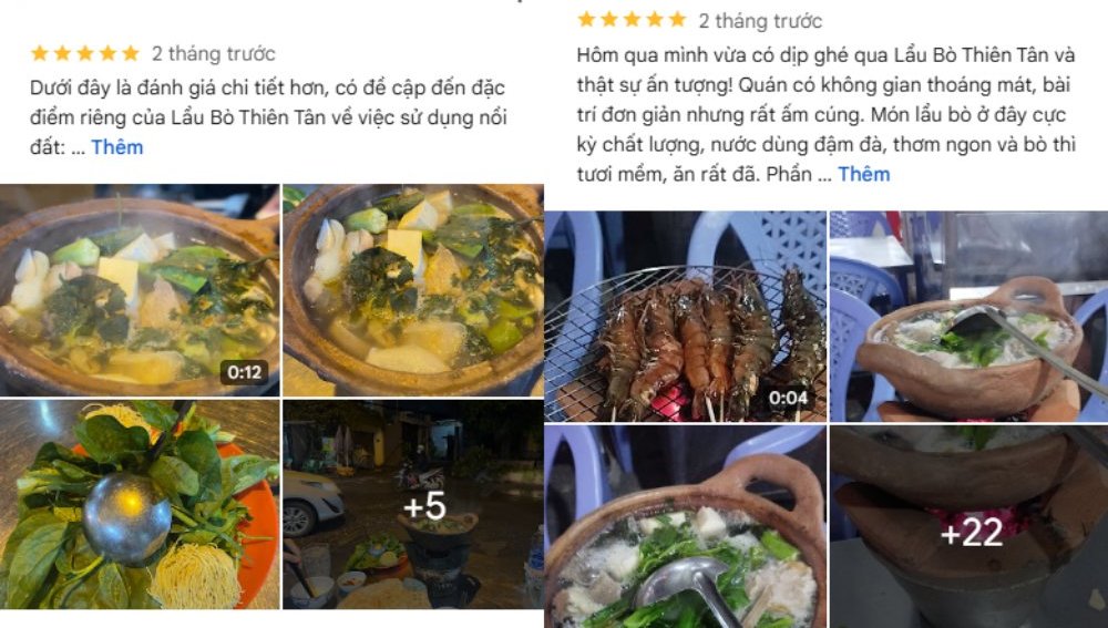 Thực khách hài lòng với món ăn ngon và mức giá hợp lý (Ảnh: Google maps)