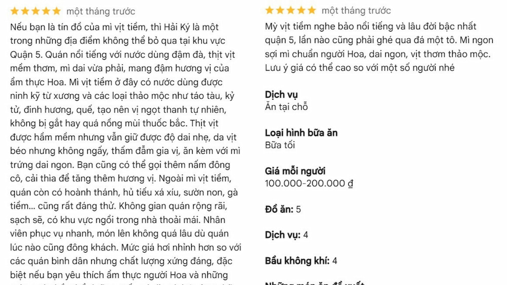 Hải Ký Mì Gia là tiệm mì vịt tiềm ngon nức tiếng Quận 5