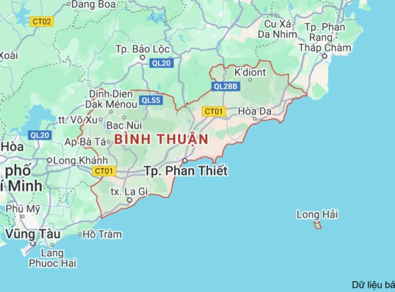 Bản đồ Bình Thuận