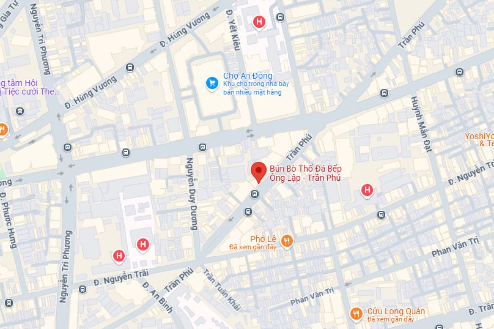 Bún bò thố đá - Bếp Ông Lập Trần Phú (Ảnh: Google Maps)