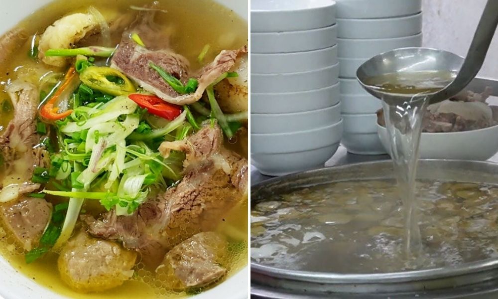 Phở Lệ Nguyễn Trãi Quận 5 ghi điểm bởi không gian rộng rãi và định lượng đầy đặn