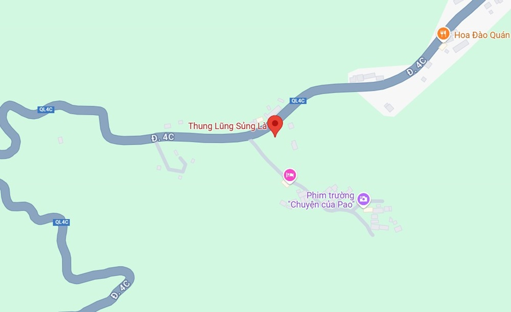 Thung lũng Sủng Là ẩn mình giữa cao nguyên đá Đồng Văn (Ảnh: Google Maps)