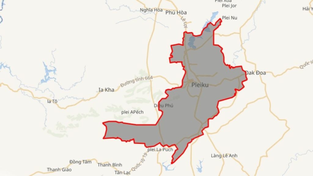 Khám phá bản đồ Pleiku - Nơi đại ngàn thì thầm trong gió