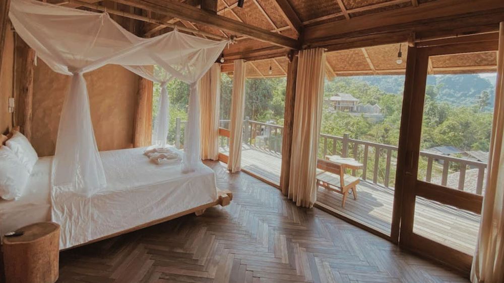 Xoan Retreat Hòa Bình sở hữu hơn 20 phòng nghỉ với sức chứa lên đến 80 khách
