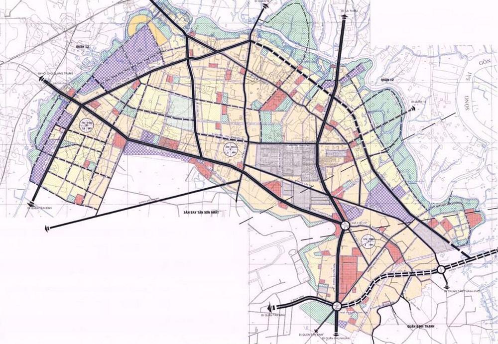 Bản đồ các trục đường chính trong Quận Gò Vấp