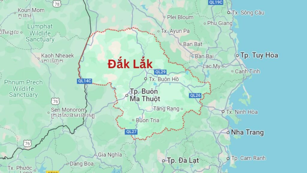 Bản đồ Đắk Lắk