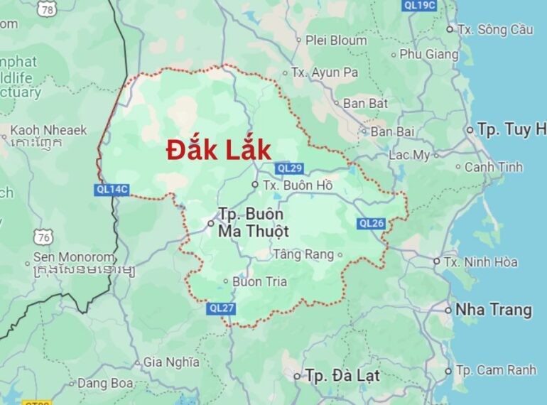 Bản đồ Đắk Lắk