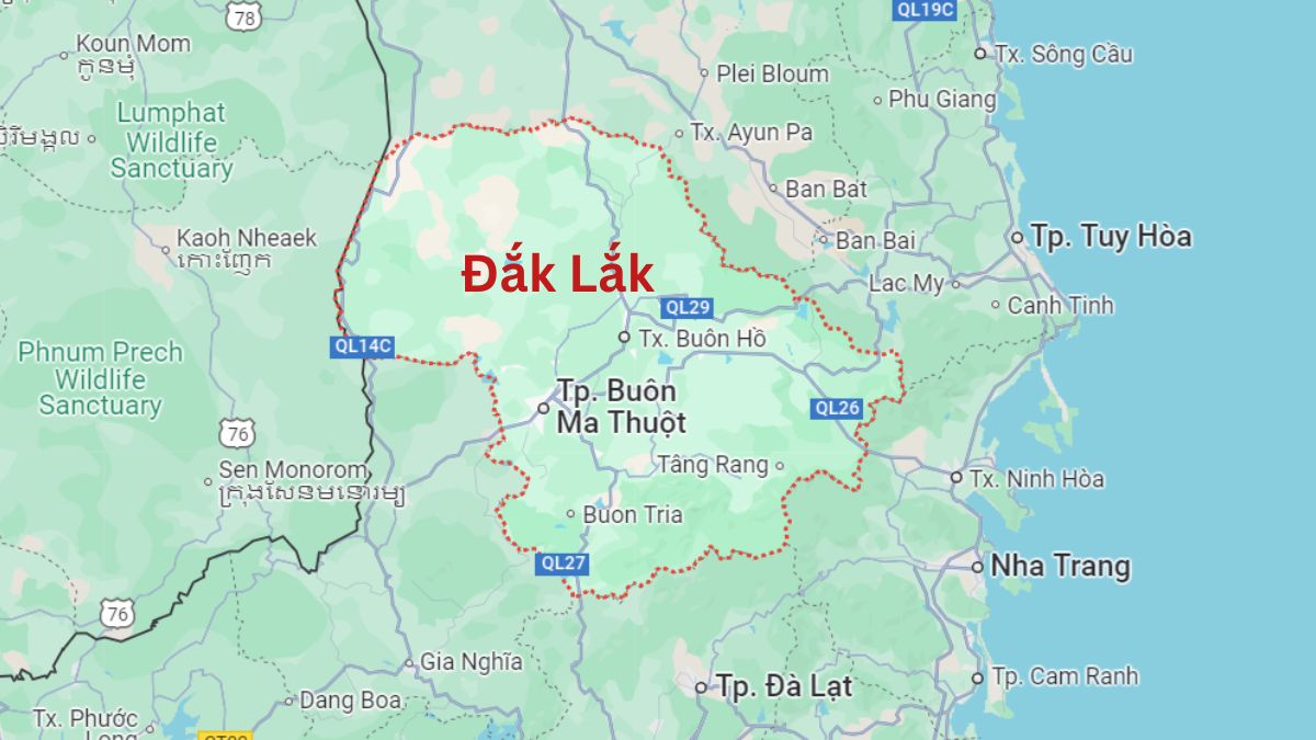 Bản đồ Đắk Lắk