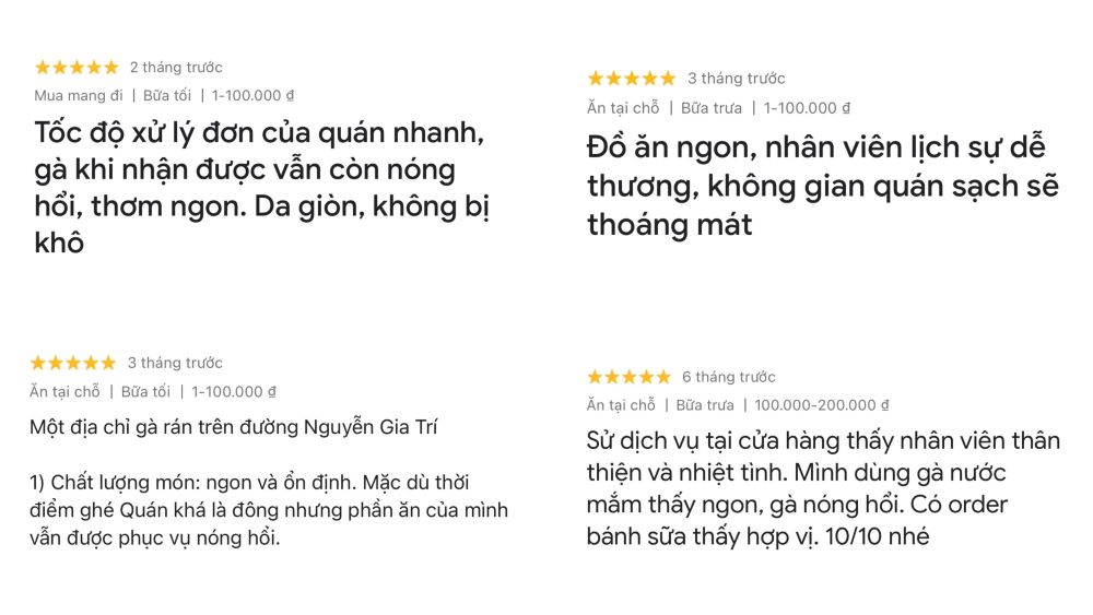 Một số đánh giá về 2 cơ sở Popeyes Bình Thạnh (Ảnh: Google Maps)