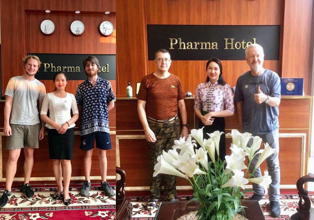 Nhiều du khách nước ngoài đến trải nghiệm và đánh giá tuyệt vời cho Pharma Hotel 