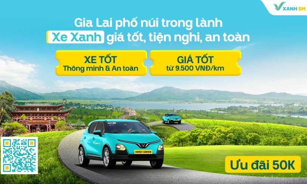 Quét mã QR để đặt xe Xanh SM nhanh chóng tại Gia Lai (Ảnh: Xanh SM)