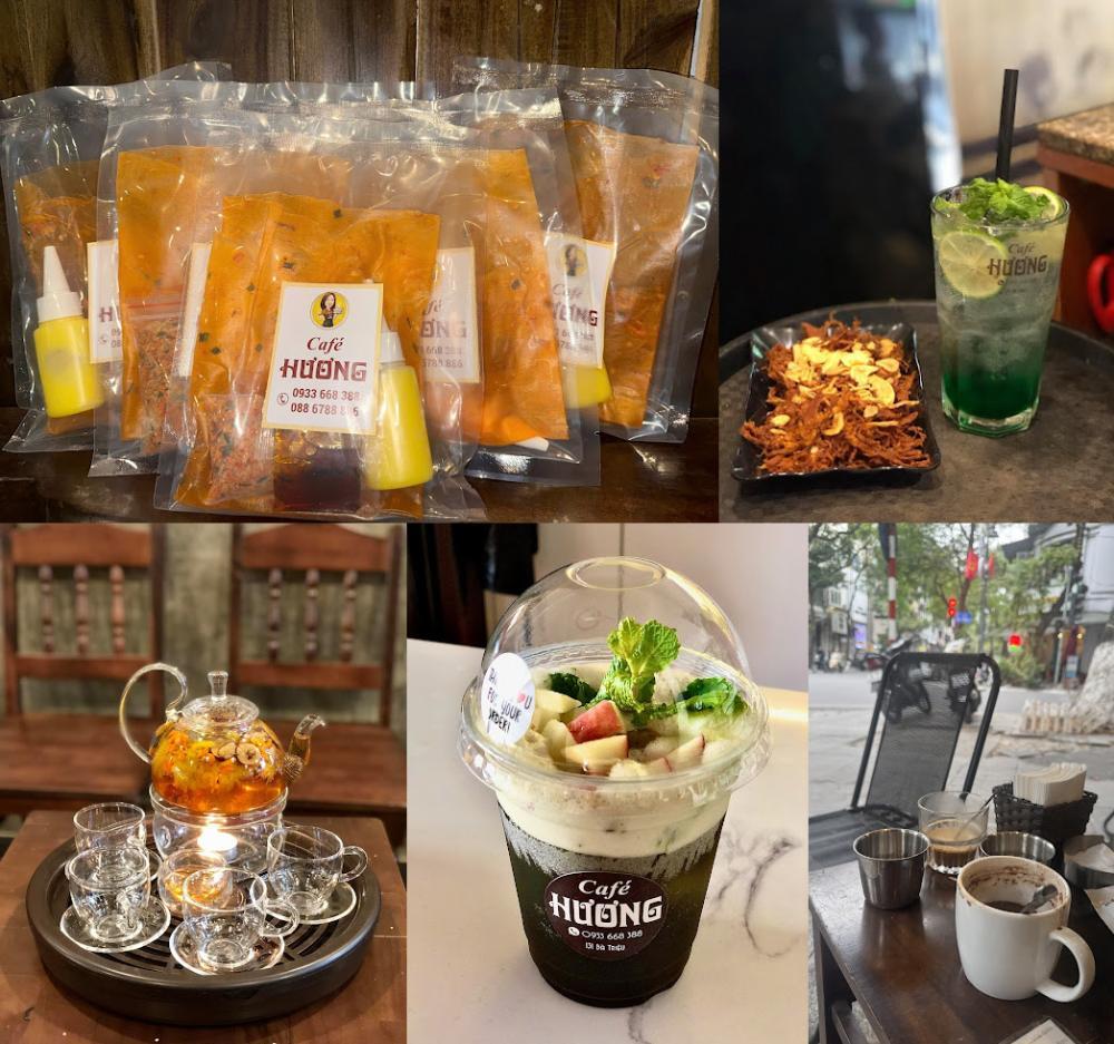 Cafe Bà Triệu HƯƠNG có thực đơn đồ uống đa dạng để khách có nhiều lựa chọn (Ảnh: Sưu tầm Internet)