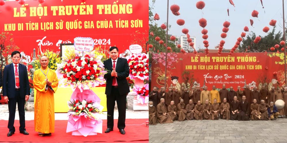 Lễ hội truyền thống di tích lịch sử quốc gia chùa Tích Sơn diễn ra vào năm 2024 