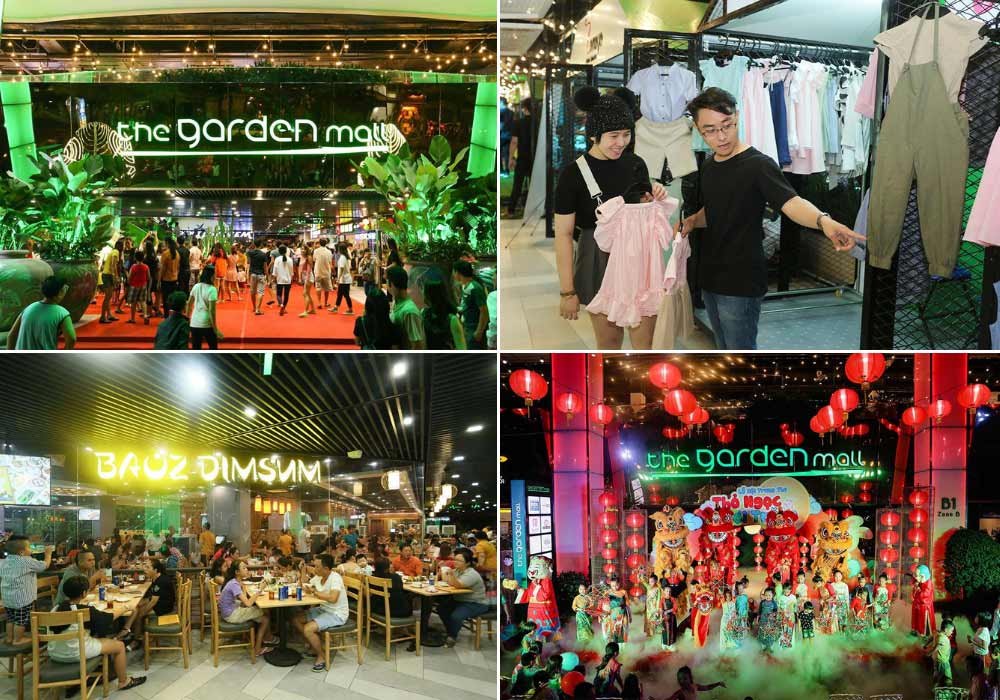 Vô vàn dịch vụ và tiện ích giải trí có mặt trong khu vực hợp The Garden Mall 