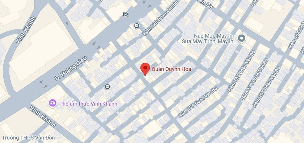 Flan Quỳnh Hoa là một địa chỉ ăn vặt Quận 4 nổi tiếng (Ảnh: Google Maps)