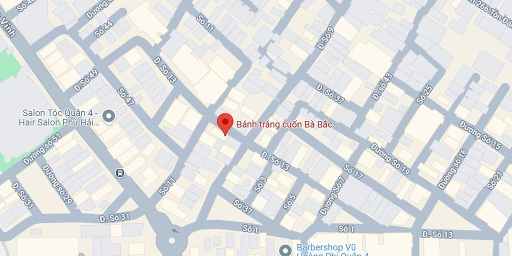 Quán nằm ở 40 Số 11, Phường 4, Quận 4, Hồ Chí Minh (Ảnh: Google Maps)