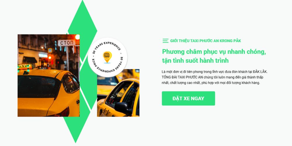 Taxi An Phước là một trong những đơn vị uy tín được người dân tin chọn tại Đắk Lắk