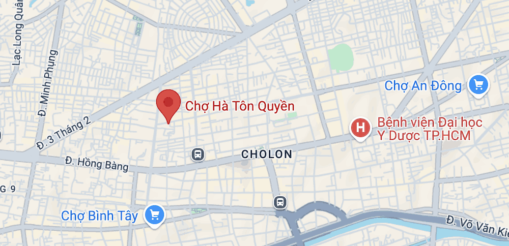 Chợ Hà Tôn Quyền nằm gần Chợ Lớn