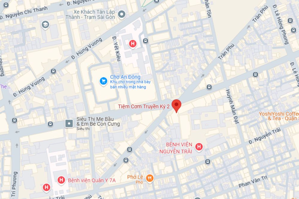 Quán ăn Quận 5 Truyền Kỳ 2 257A Trần Phú, Phường 7, Quận 5 (Ảnh: Google Maps)