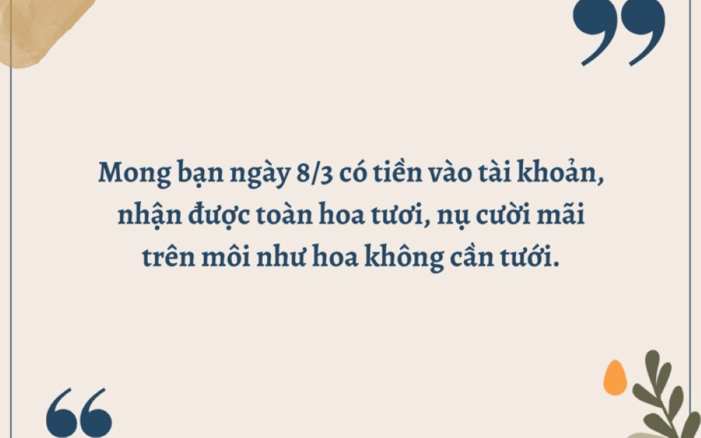 Gửi lời chúc 8/3 ý nghĩa, hài hước, ngắn gọn cho đồng nghiệp nữ (Ảnh: Sưu tầm Internet)