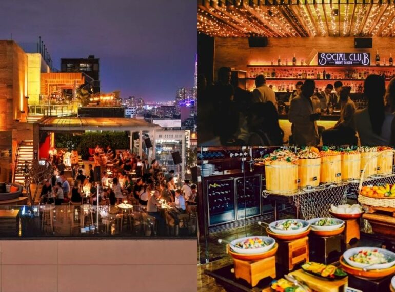 Social Club Rooftop Bar: Không gian lãng mạn, đồ uống thượng hạng