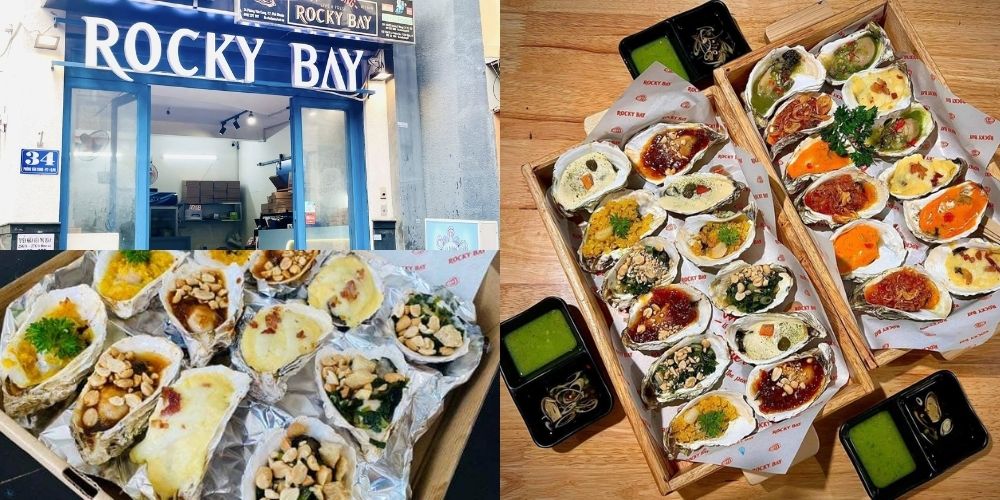 Hàu Nhật Nướng Rocky Bay nổi tiếng với menu hàu nướng 8 vị 