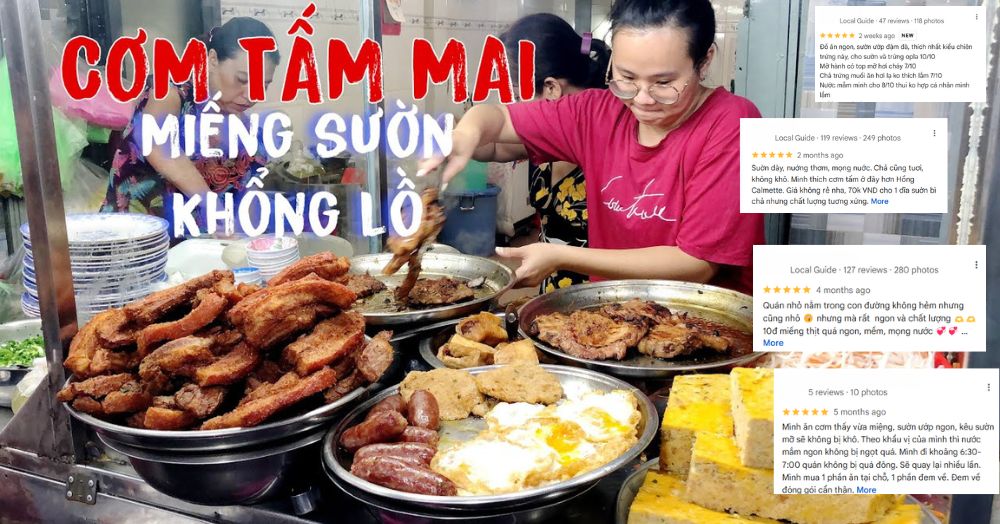 Cơm tấm Mai Quận 4 thu hút được nhiều thực khách