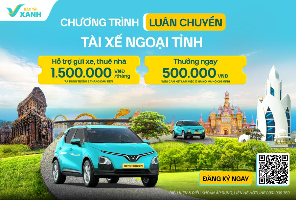 Chương trình Luân chuyển giúp các tài xế có cơ hội làm việc tài xế taxi tại Hà Nội (Ảnh: Xanh SM)