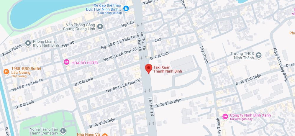 Địa chỉ taxi Xuân Thành tại TP. Hồ Chí Minh (Ảnh: Google Maps)