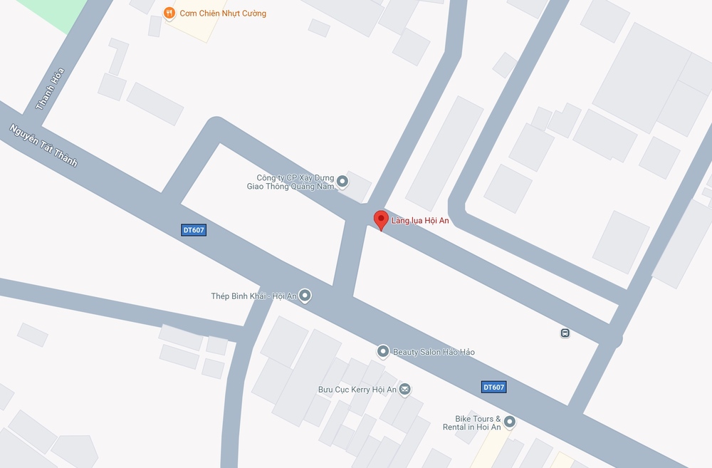 Ảnh vị trí Làng Lụa Hội An trên bản đồ (Ảnh: Nguồn Google Map)