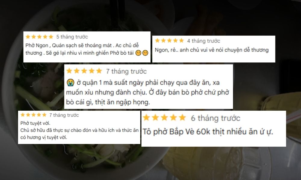 Phở Vũ là điểm đến lý tưởng cho những ai yêu thích món phở tại Quận 5