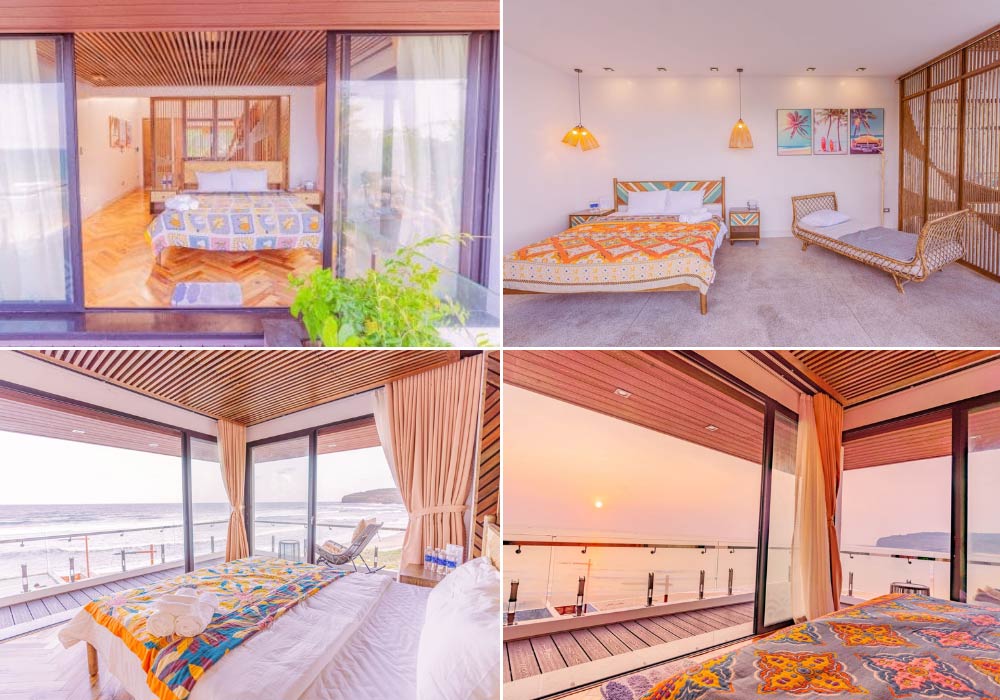 Phòng nghỉ hướng biển đẹp ngây ngất tại Đá Đĩa Beach House (Ảnh: Đá Đĩa Beach House)