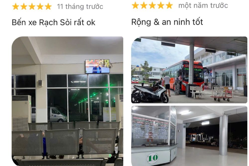 Một số đánh giá của khách hàng về bến xe (Ảnh: Google Maps)