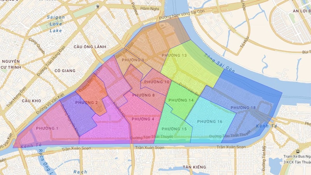 Quận 4 gần quận nào? Bản đồ vị trí và cách di chuyển thuận tiện (Ảnh: Sưu tầm Internet)